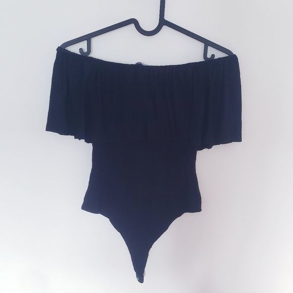 Fashion Nova Off-Shoulder Flare Bodysuit - Picture 3 of 13